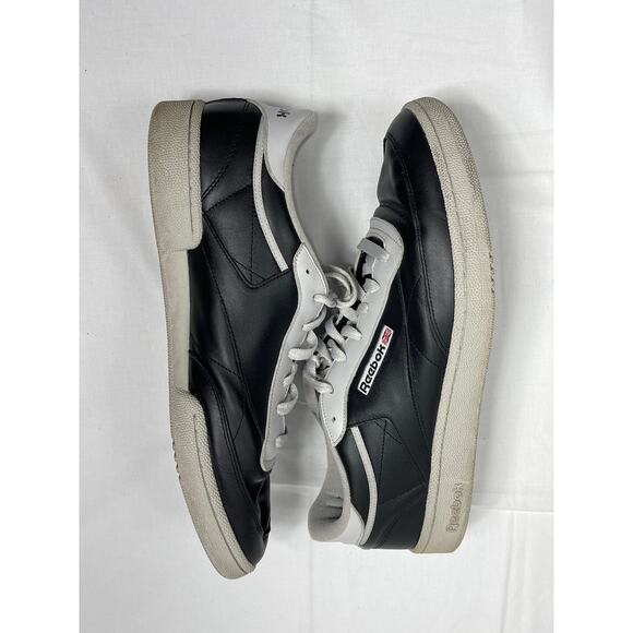 Reebok Classics Men’s Size 15 Black Gray Leather Walking Shoes - Picture 7 of 9